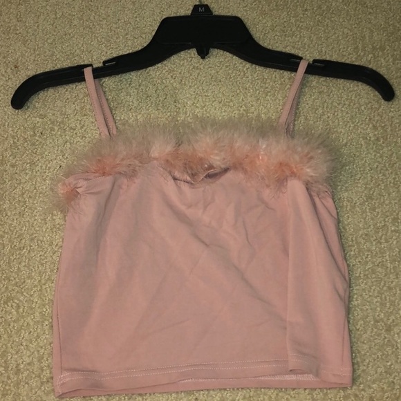 Zaful Tops - zaful light pink crop top